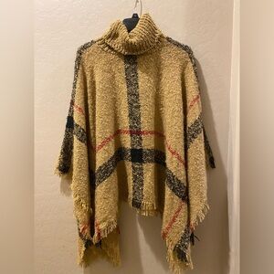 Cozy Turtleneck Sweater with Stripes